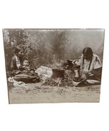 Plains Indian Women Preparing Dinner Print Old West Collectors Series  1... - £21.78 GBP