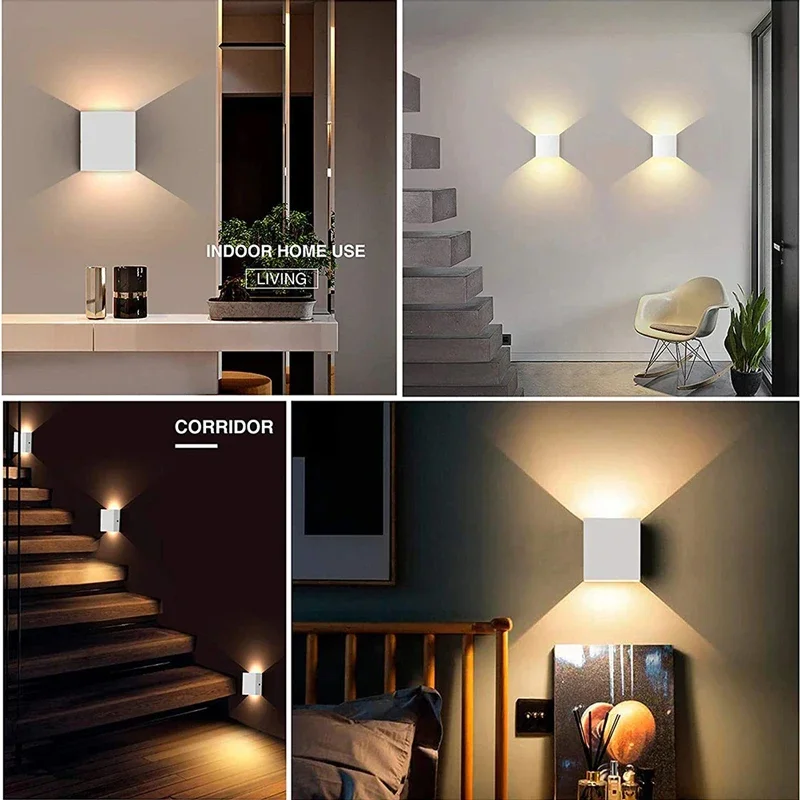 Brighten Up Your Home With This Up  Down 6W LED Wall Light Energy Saving LED - £6.21 GBP