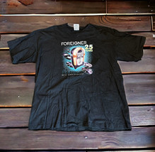 Vintage Foreigner 25th Anniversary Tour T Shirt Jukebox Black Rock Size XXL - $18.23