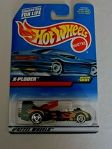 Hot Wheels X-Ploder Toy Car 1998 Diecast Collector #1091 Flames Mattel Open Box - $5.99