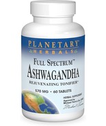 Planetary Herbals Ashwagandha, Full Spectrum 570 mg Rejuvenating Tonifie... - $411.55 MXN