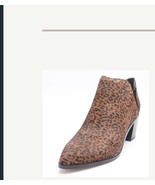 Sanctuary Leopard Print Booties/ ankle boots Women&#39;s Size 9m Brown Black - $48.41 CAD