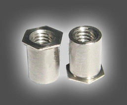 1000pcs SOS-M4-16 Thru-hole Threaded Standoffs Crossing Crimped Col Standoff PCB image 3