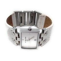 Michael Kors Mk-4133 Womens Watch with White Logo Leather Strap - $27.72