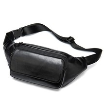 Genuine Leather Men Waist Bag Cell Phone Bag For The Belt Sac Banana Homme Trave - £83.92 GBP