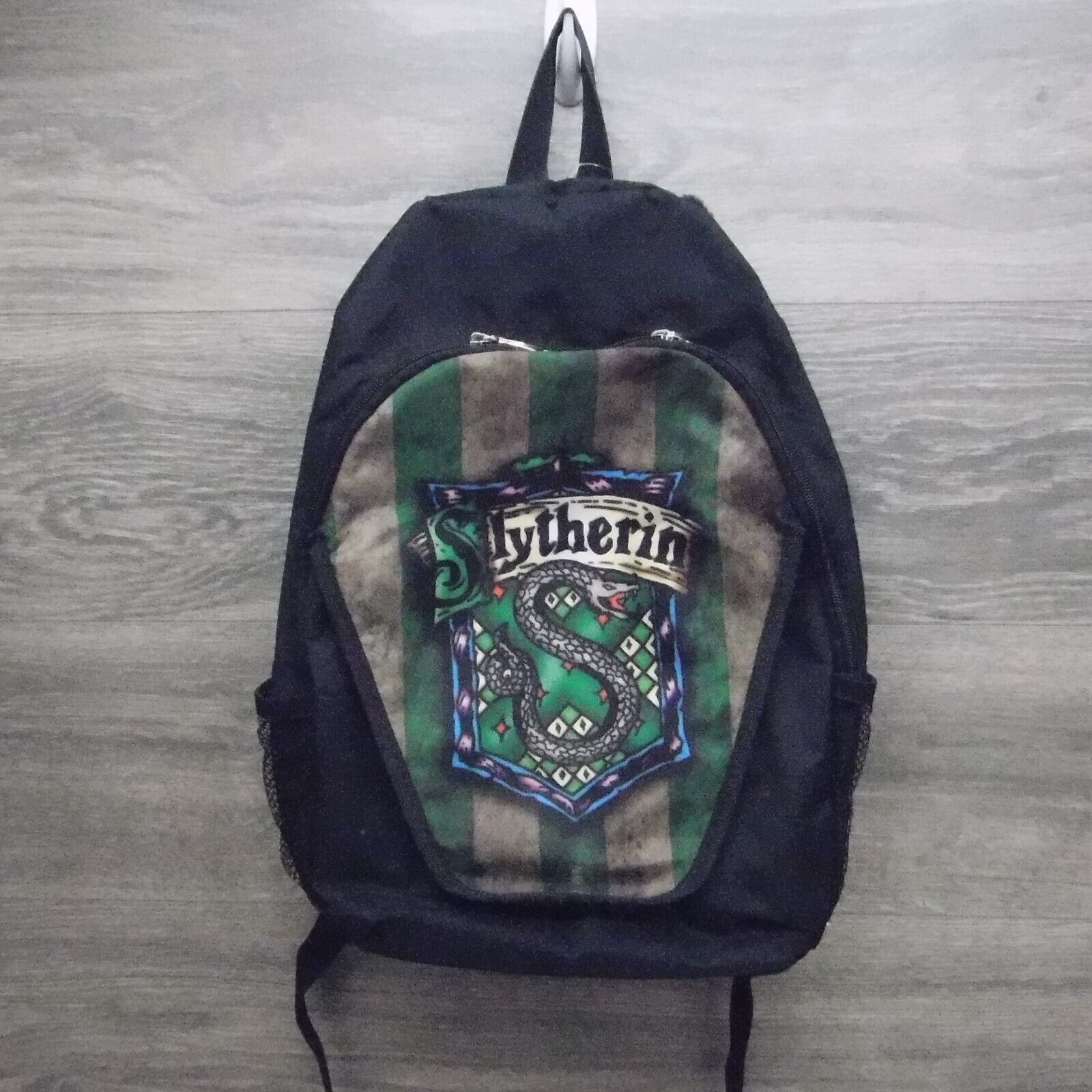 Harry Potter Slytherin Green Black School Backpack Snake - £32.42 GBP