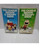 The Charlie Brown &amp; Snoopy Show Volume 1 &amp;  2 VHS - $435.24 MXN