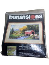 Dimensions  Complete Cross Stitch Kit 1991 Rural Serenity Opened - $17.82
