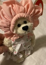 TY Attic Treasures Collection Rosalie Plush Bear 1993 Floral Dress Pink ... - $10.17 CAD