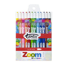 Texta Zoom Twist Crayons Assorted (12pk) - Pack - $40.85