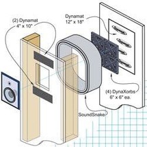 Dynamat En-Wall Speaker Enclosure System – Reduces Vibration &amp; Projects ... - $98.07