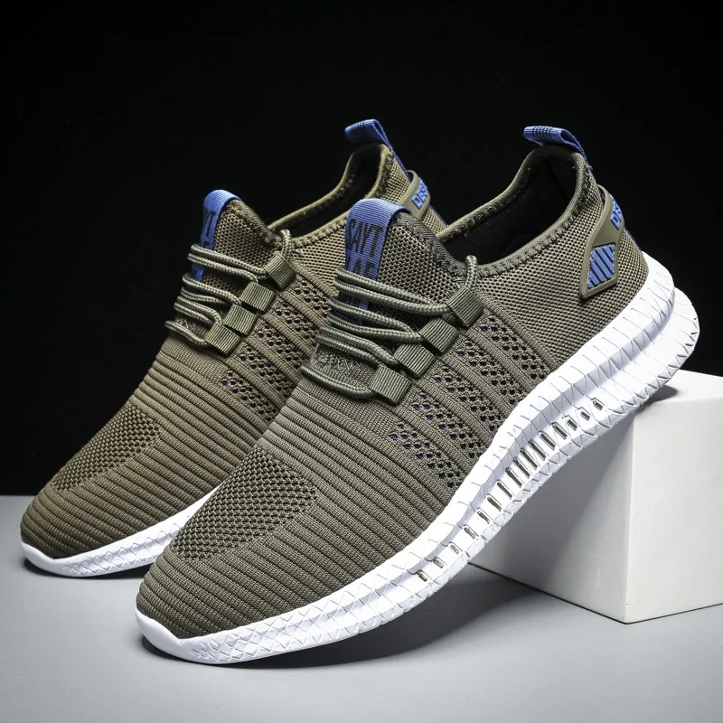 Big Size Sneakers Shoes for Men Lightweight Breathable Running Walking Male Foot - £26.95 GBP