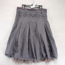 Speechless Gray Tiered Layered Knee-Length Skirt Jr Size 3 Tulle Lace Wh... - €23,97 EUR