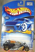 2000 Hot Wheels Mainline/Collector #204 SALTFLAT RACER Black w/Gold 5 Spokes - £6.21 GBP