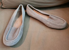 Vionic Women’s Debbie Taupe Suede Moccasin Loafer Flats Shoes Sz 8.5 - $26.00