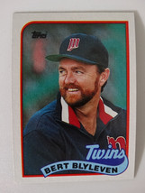 1989 Topps Bert Blyleven Minnesota Twins Wrong Back Error Baseball Card - £3.99 GBP