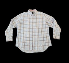 Tailorbyrd Men&#39;s Gingham Plaid Shirt Plaid Blue Multi Color XXL  - $22.77