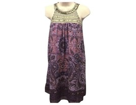 Xhilaration Purple Paisley BOHO Dress Size XS - £10.04 GBP