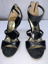 Ted Baker Women Black Heels Peep Toe Straps Sexy Woman’s Size 8.5 KG - $24.42 CAD