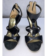 Ted Baker Women Black Heels Peep Toe Straps Sexy Woman’s Size 8.5 KG - $24.42 CAD
