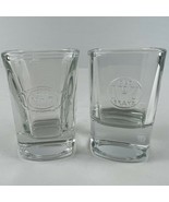 Jack Daniel&#39;s Old No. 7 Brand Whiskey Embossed 2 Shot Glass Set (Different) - £11.68 GBP