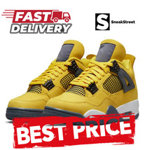 Sneakers Jumpman Basketball 4, 4s - Lightning Yellow (SneakStreet) - $89.00