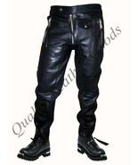 GENUINE PREMIUM LEATHER LEDER CUIR MENS JEANS WITH SPANDEX PANTS TROUSER... - $165.97+