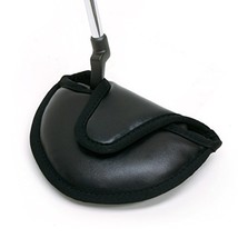 Mallet Golf Putter Headcover Black Oversize Leatherette Head Cover - $9.89