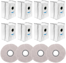 12 PCS Dust Bags Mop Cloths Kit Replacement for Ecovacs Deebot X2 Omni / X2 / X2 - £22.30 GBP