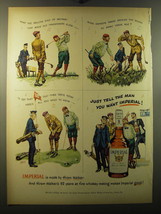 1950 Hiram Walker Imperial Whiskey Ad - art by Albert Dorne - £14.50 GBP