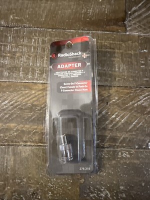 Screw-On F-Connector (Coax) Female to Push-On F-Connector (Coax) Male Ad... - $7.80