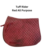 Tuffrider Red All Purpose English Riding Saddle Pad USED - £8.83 GBP