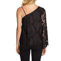 NWT Womens Size Small Nordstrom 1.STATE Black One-Shoulder Lace Blouse - £22.68 GBP