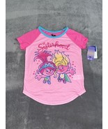 DreamWorks Trolls Pink Girl&#39;s Sisterhood T-Shirt Size 6 - $16.79 CAD