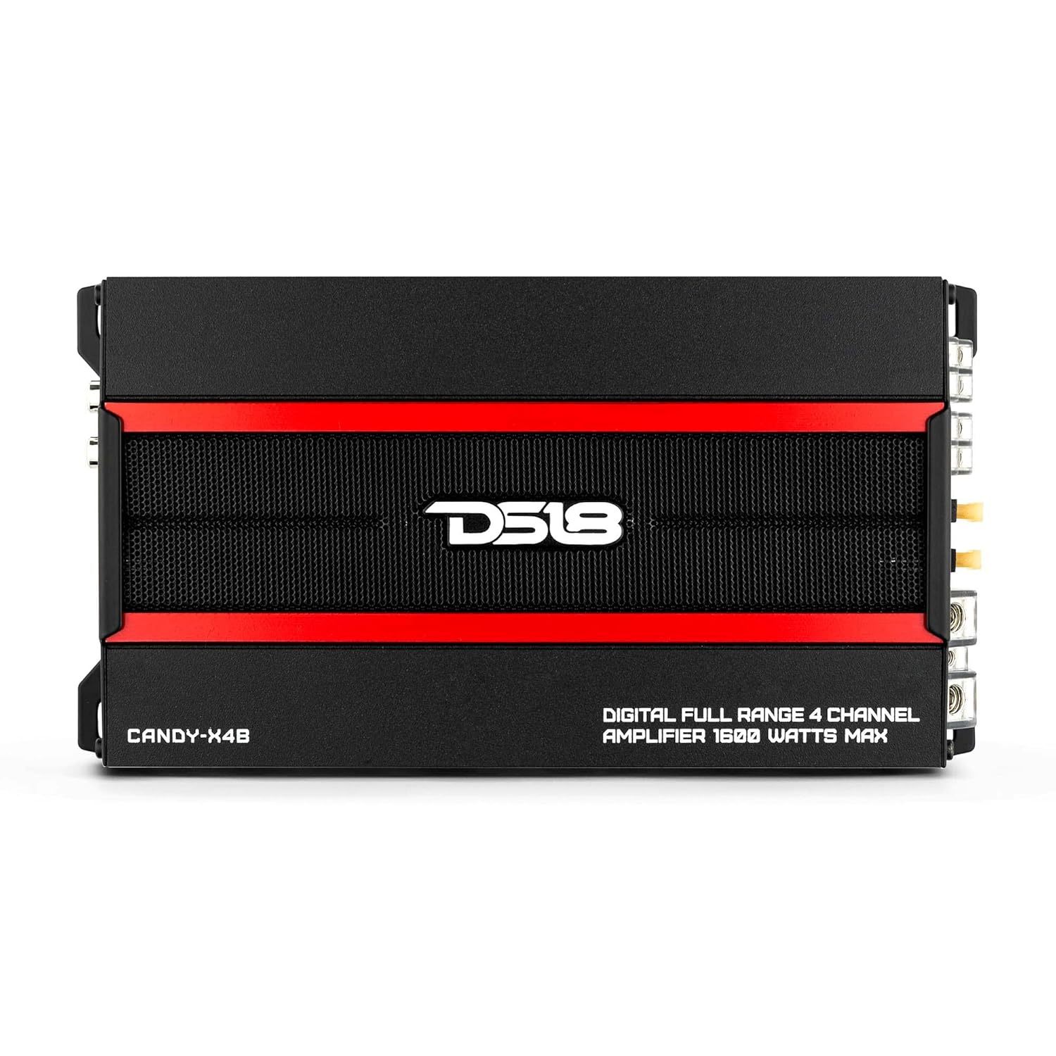 DS18 CANDY-X4B Amplifier in Black - Class D, 4 Channels, 1600 Watts Max, Digital
