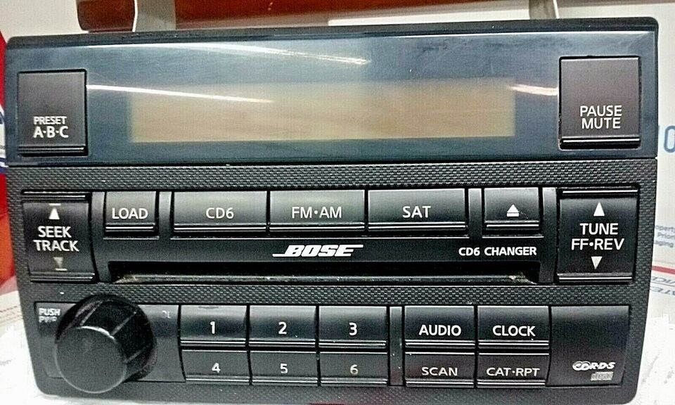 2005-2006 Nissan Altima BOSE 6 Disc CD Radio & SAT Receiver W/O Nav - £47.81 GBP