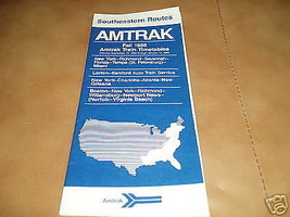 Amtrak 1988 Southeastern Routes TIMETABLE- Ny &amp; South - h1 - £2.89 GBP