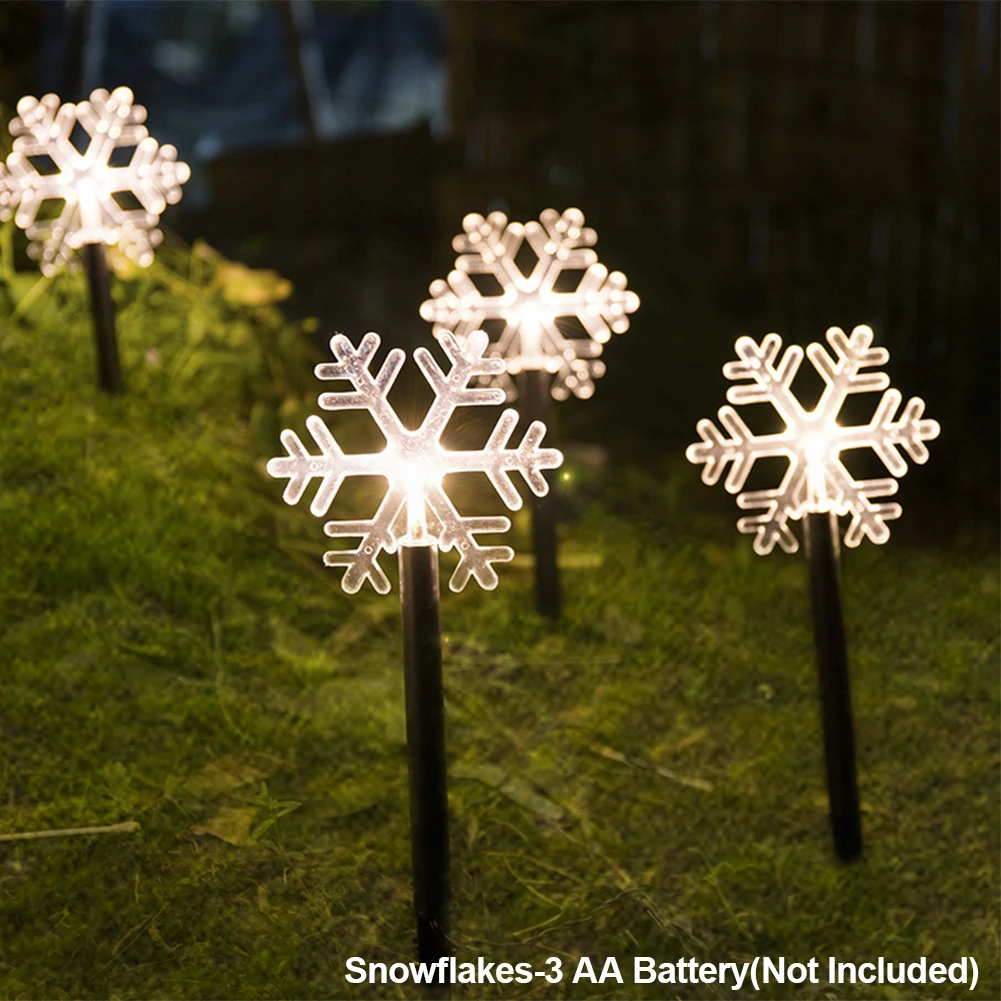 Outdoor Solar Lights Christmas Tree Snowflake Candy Cane Lights Solar Lights Law - £78.92 GBP