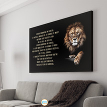 Lion Wall Art Gazelle and Lion African Proverb Motivational Inspirational Poster - £19.01 GBP+