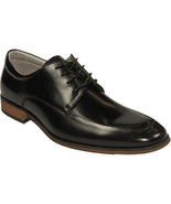 Men&#39;s Dress Shoes STEVE MADDEN Soft Leather upper Lace Up TASHER Black - $2,430.22 MXN
