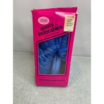 New Vintage Boots By Indorables Royal blue Soft Washable Boots Montgomer... - £15.52 GBP