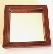 Square Wall Mirror in 8&quot; Wooden Frame Wood Farmhouse Country Home Interior Decor - £15.73 GBP