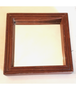 Square Wall Mirror in 8&quot; Wooden Frame Wood Farmhouse Country Home Interi... - £15.54 GBP
