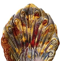 Vtg Ceramic Peacock Trinket Bowl Dish Mid Century Table Decor 16Lx9&quot;wx7.... - $46.71