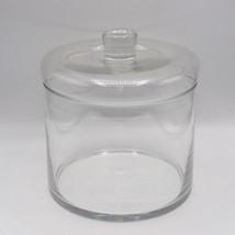 Cookie Jar Canister Clear Glass Large - £27.14 GBP