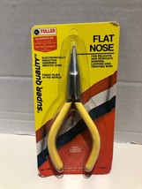Fuller Miniature Flat Nose Pliers, Model 7156, 5” long Made in Japan Yellow - £9.06 GBP