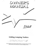 2005 Starcraft Folding Camping Popup Trailer Owners Manual - $21.24