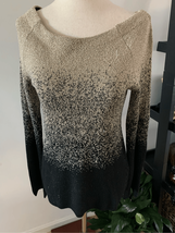 White House black market sweater size xs gold and black fancy - $34.65