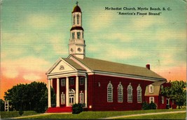 Methodist Church Myrtle Beach South Carolina  SC Linen Postcard Q17 - £3.07 GBP