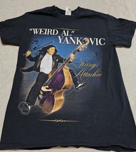Weird Al Yankovic Strings Attached 2019 Tour Black Cotton T-Shirt Size S... - $15.40